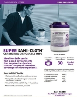 PDI - Super Sani-cloth® - Germicidal Wipe - Q55172 - Product Information