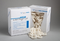Tech-Med - Latex Finger-Cot - 4403-S - Packaging With Product