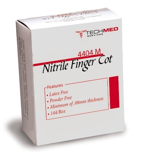 Tech-Med - Nitrile Finger Cot - 4404-M - Packaging