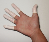 Tech-Med - Nitrile Finger Cot - 4404-M - In Use