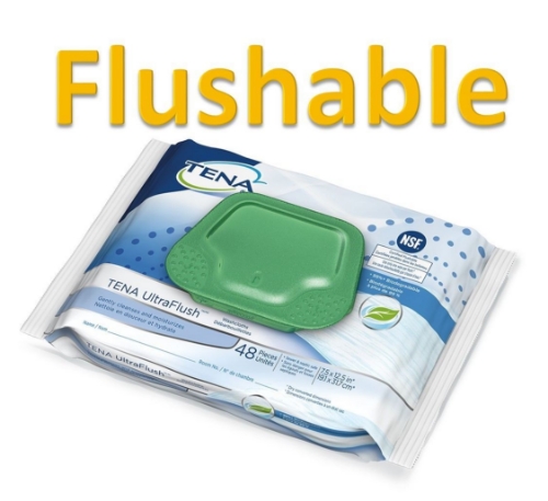 TENA® - UltraFlush™ - Flushable Washcloths - 65726 - Product