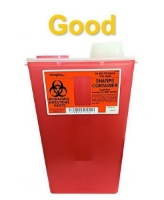 Cardinal Health™ - Sharps-A-Gator™ - Chimney Top Sharps Container - 8881676434 - Product