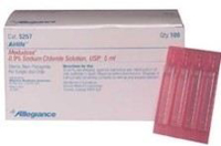 Saline, 5 mL Sterile 0.9% NaCl, CareFusion®, Airlife®, Modudose®, Unit Dose Vials, Wound Wash - SAL-5257-2