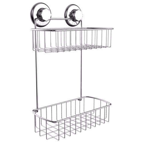 Shower Caddy, Hasko®, Super Suction System, 2 – Tier, Premium