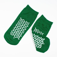 Slipper Socks - Dynarex - Double Sided - Medium - Green - 1 - Pair - SOXD-2191-1