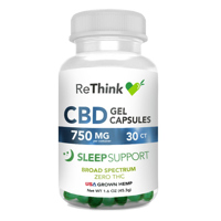 ReThink CBD Sleep Support GelCaps - 750 mg - 30 Count - Bottle