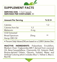 ReThink CBD GelCaps Sleep Support 750 mg - Label