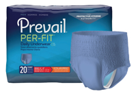 Men’s Protective Underwear, First Quality, Prevail™, Per-Fit, Extra Absorbency, Medium - Packaging With Product