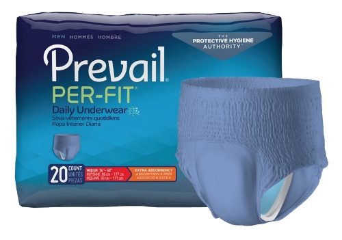 First Quality - Prevail™ - Men's Protective Underwear - PFM-512 - Packaging With Product