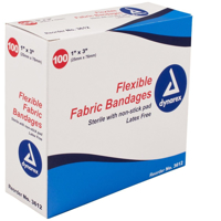 Adhesive Bandage - Fabric - Dynarex - 1 x 3 - ADH-3612-1