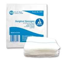 Dynarex® - Sterile Gauze Sponge - 3351 - Packaging With Product
