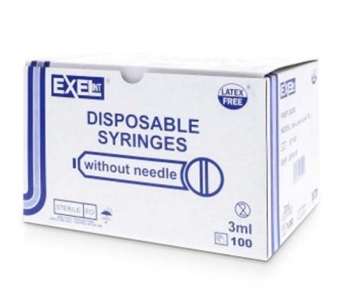 Syringe - 3 ml - Exel - SY-26200 - Packaging