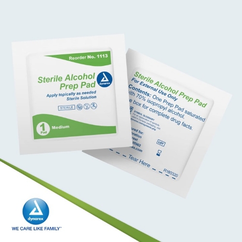 Alcohol Prep Pad - Dynares - Medium - ALC-1113 - Product