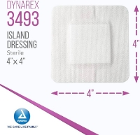 ISLD-3493 - Island Dressing - Dynarex - 4 x 4 - Product Info