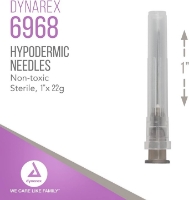 NE-6968 - Needle - Hypodermic - 22G x 1 Inch - Black Hub - Product Information