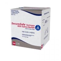 NE-8968 - Safety Needle - Dynarex - SecureSafe - 22 G x 1 Inch - Case