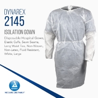 ISOG-2145 - Isolation Gown - Poly-Coated - Universal - White - Product Information 2