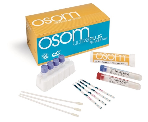 Sekisui Diagnostics - OSOM® Ultra Plus - Flu A&B Test - 1032 - Packaging With Product