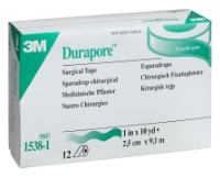 TAP-1538-1 - Durapore Cloth Surgical Tape, 1 Inch OR 2 Inch x 10 Yds - Packaging