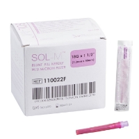 NEF-110022F - Blunt Filter Needle - Sol M - 18 G x 1.5 Inches - Packaging