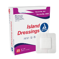 Dynarex™ - Island Dressing - 3493 - Packaging With Product