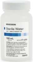 Sterile Water - McKesson - 100 mL Vial - STWA-37-6250 - Product