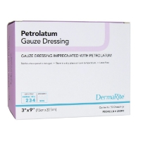 Petrolatum Gauze - PETR-23390 - 3 x 9 - DermaRite - Packaging