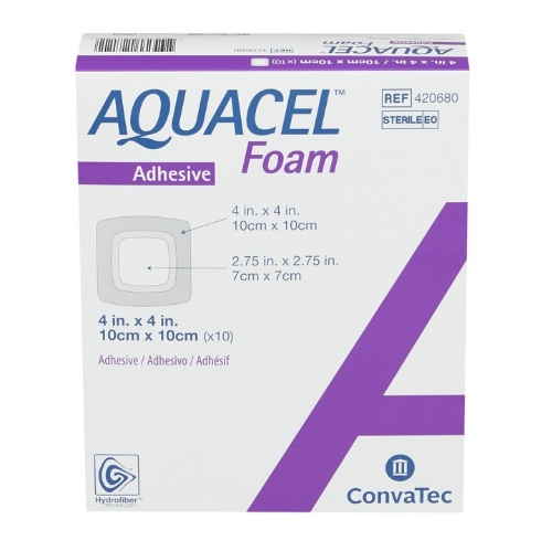ConvaTec - AQUACEL® - Foam Dressing - 420680 - Packaging With Product