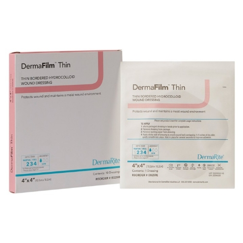 Hydrocolloid Dressing - DermaFilm - 4 x 4 - DUO-00259E - Product