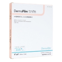 Hydrocolloid Dressing - DermaFilm - X-THIN - Clear Grid - 6 x 6 - DUO-00312E - Product